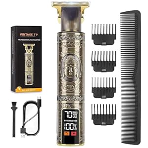 Upgraded Hair Clipper for Men, Hair Trimmer Shaver with LCD Display, Professional Beard Trimmer Barber Clippers Cordless Detailer Trimmer, Long-Lasting Battery Clippers for Haircuts, Gifts for Men