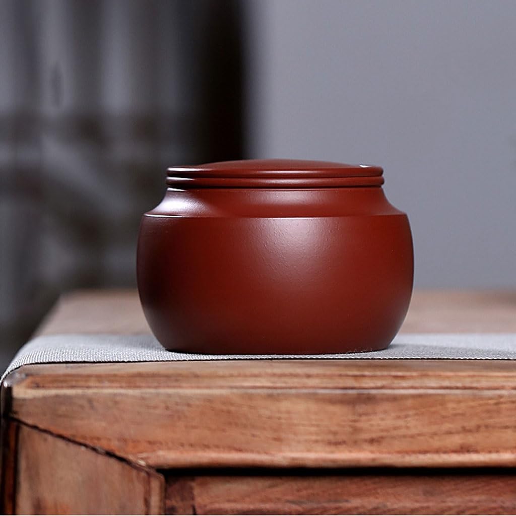 Masowe pojemniki na herbatę fioletowy gliniany garnek do herbaty przenośny budzik do herbaty słoik do przechowywania herbaty Pu'er zapieczętowany pojemnik do przechowywania ceramiczny domowy herbata