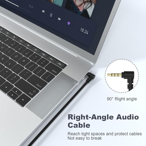 Cable de audio 3.5mm auxiliar de reemplazo 1.5m miniatura 4