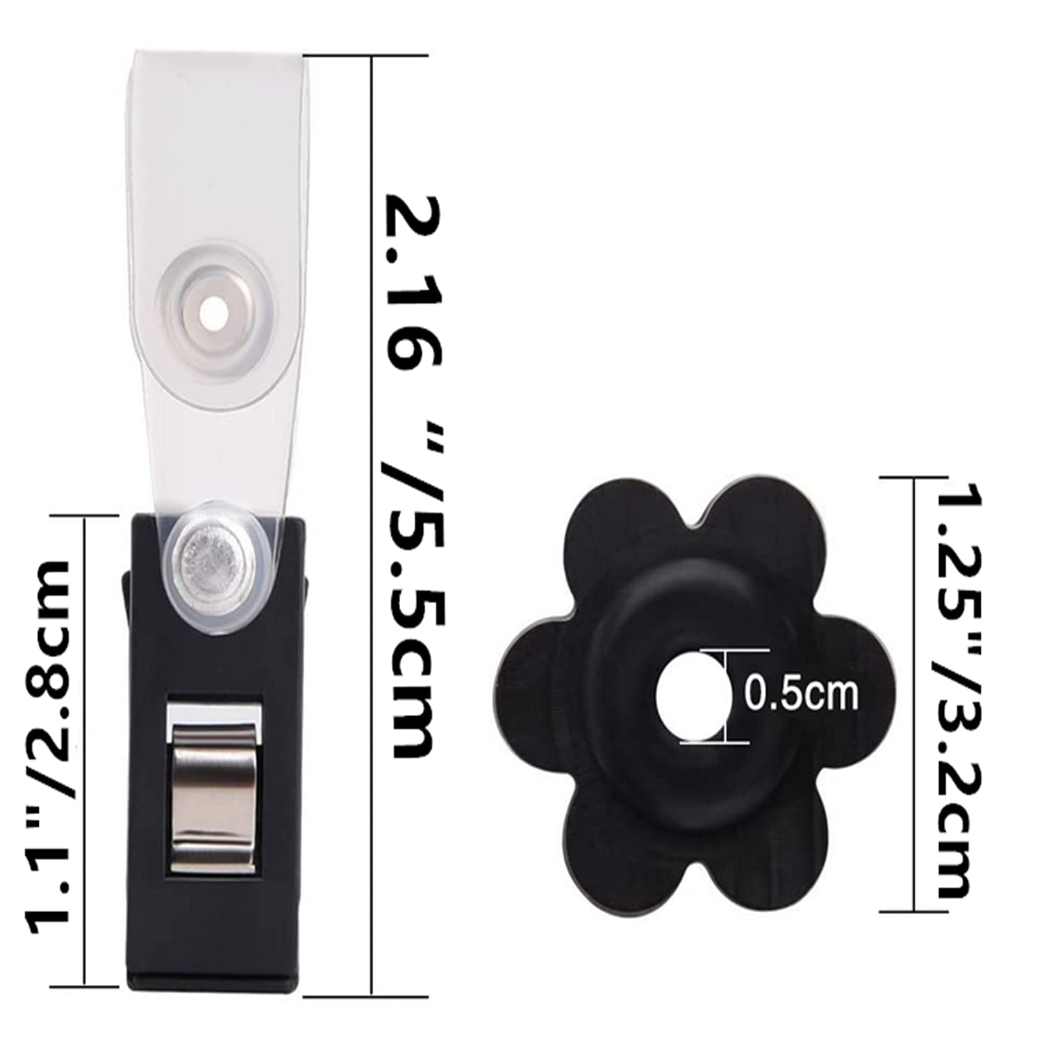 DongAi Garden Flag Rubber Stopper and Adjustable Windproof Garden Flag Clip. Advanced Lawn Flag Stopper and Yard Flag Clip, Pack of 10