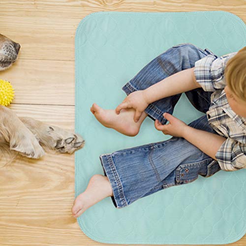 3 Pack Washable Underpads for Bed - Ultra Soft Incontinence Bed Pee Pads Waterproof Mattress Pad Cover for Baby and Adults,18"X24"