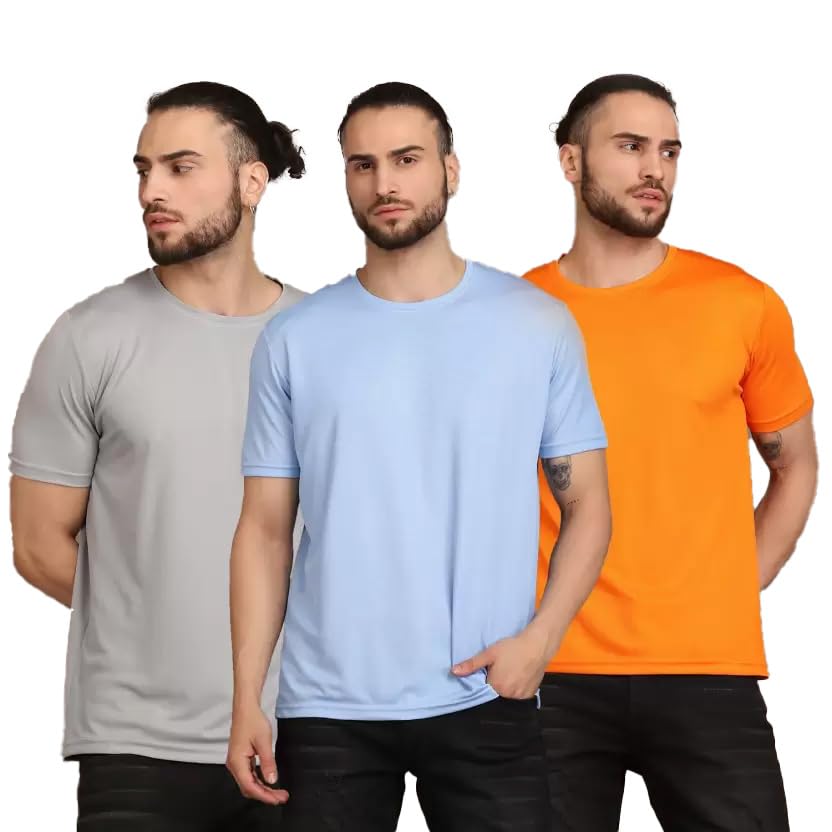 Image of INKKR Men's Solid Regular Fit T-Shirt