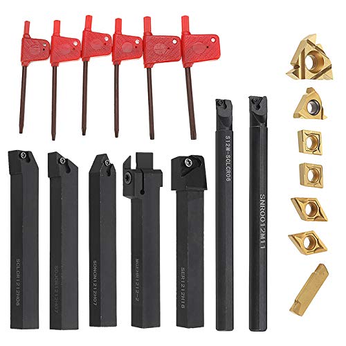 Set de 7 piezas de porta herramientas de torneado 12mm miniatura 1