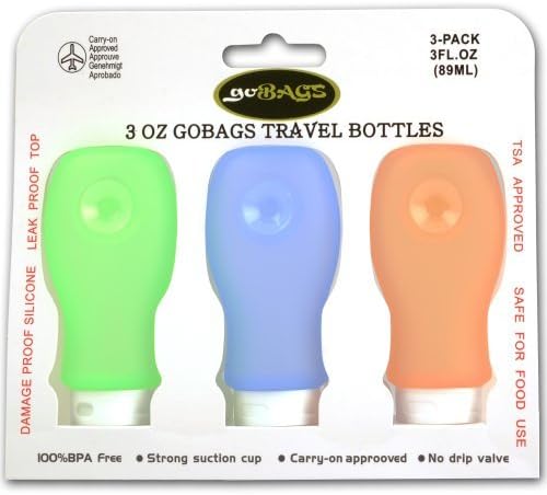Travel Bottles 3 Pack Set - 3 oz TSA Approved Accessories