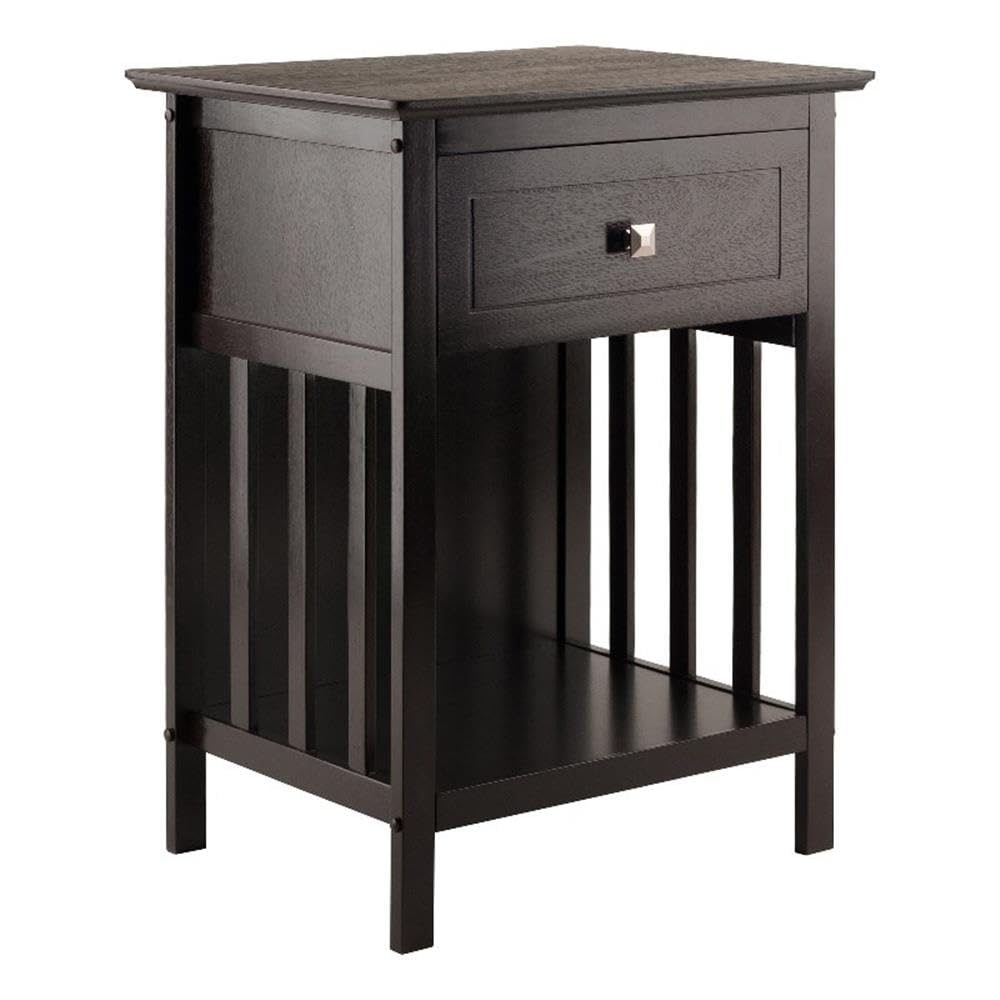 Winsome Marcel Accent Table, Coffee, 18.9 x 14.96 x 25
