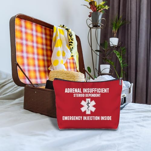 Nurse Doctor Cosmetic Bag - Doctor Nurse Gifts for Women, Nurse Small Medical Bag,Adrenal Insufficiency Makeup Bag, Emergency Makeup Bag, Emergency Injection Bag for Travel3