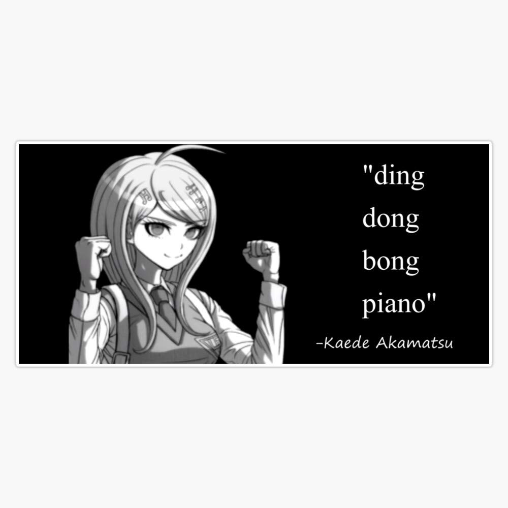 Kaede Akamatsu - Danganronpa V3 Sticker Vinyl Bumper Sticker Decal Waterproof 5"