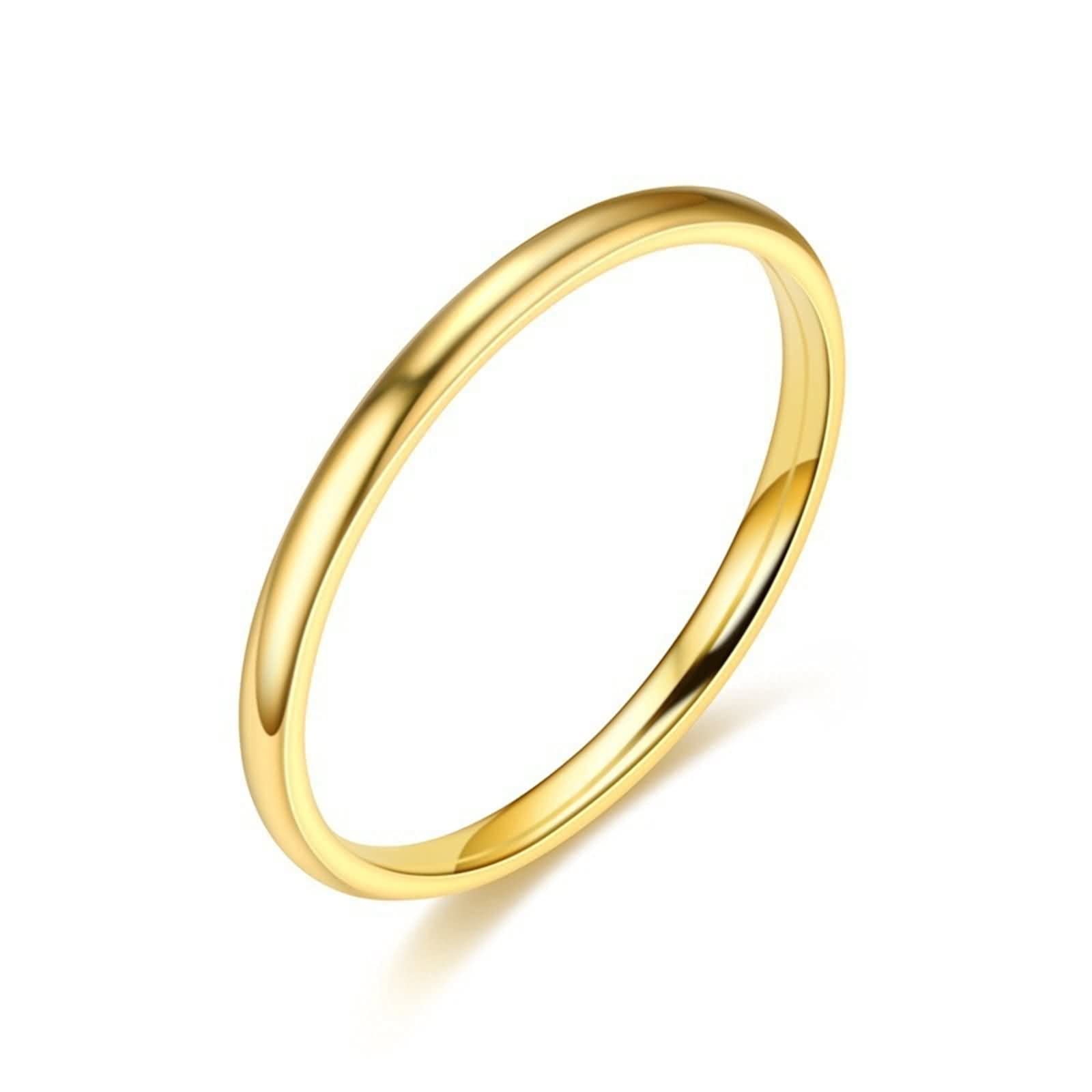 BanemiAnillo Mujer Elegante, Acero Inoxidable Piezas Bisuteria Mujer 2mm Brillante Negro Mujer Anillo de Amor Talla 6.5-27 Regalo de Socio
