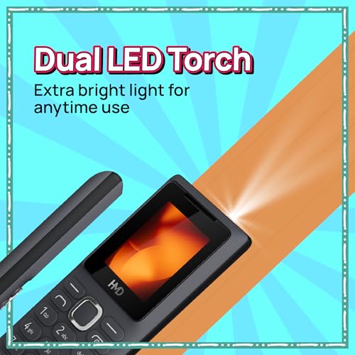 Image of HMD 101 Keypad Mobile Phone | Dual SIM, Long Lasting Battery, Durable Design, English Phone Talker, Wireless FM Radio, MP3 Player, MicroSD, 1-Year Replacement Guarantee | Grey