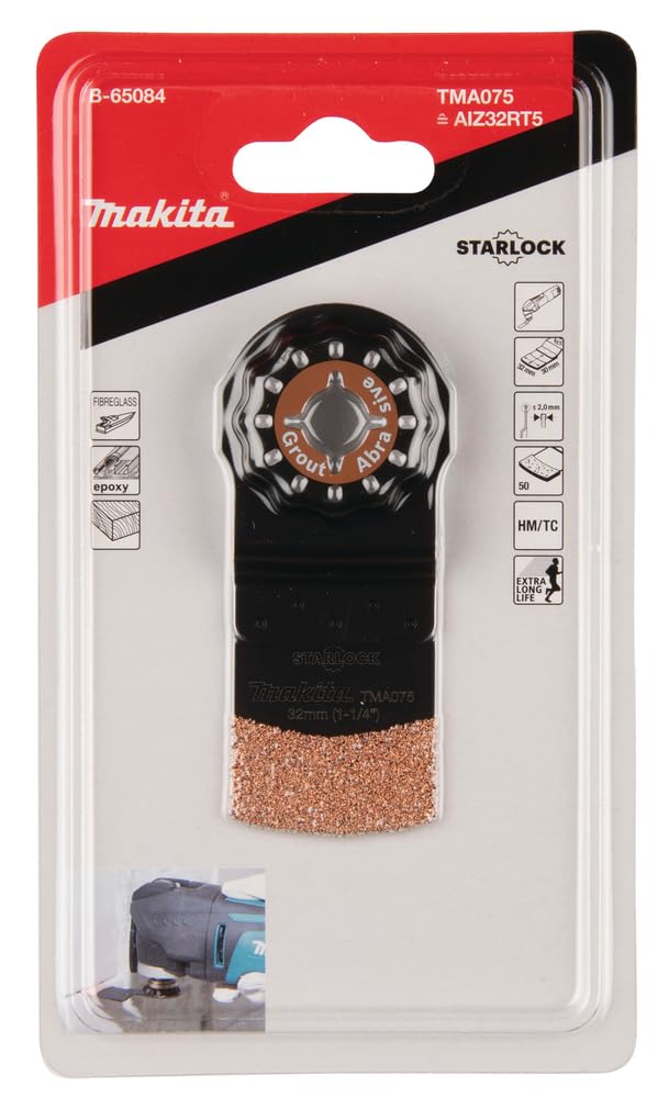 Makita B-65084 Lama Starlock 32mm G50 TC/HM/RIFF TMA075 Malta/Abrasivo