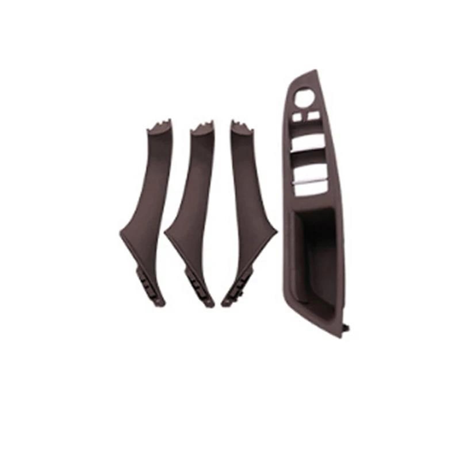 Lvxvmozeok One Color Interior Door Handle Armrest For 5 Serie For F10 For F11 For 520 For 525 Right Hand Drive Rhd Car Interior Door Handle Inner Panel Pull Trim(4Pcs Mocha)