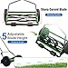 KIRVOVIY Hand Push Lawnmower, Manual Lawn Mower with 45cm Cutting Width, 5 Cutting Height Levels, Walk-Behind Lawn Mowers for Small Garden, Yard and Field