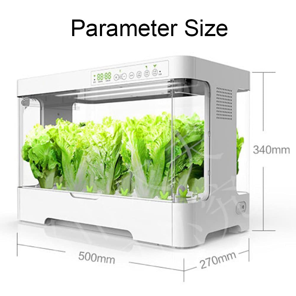 Hydrocultuur kweeksysteem Toren Indoor Kruidentuin Kit met kweeklamp | Smart Garden voor thuiskeukenvensterbank | Moestuinstarter, wit 0828