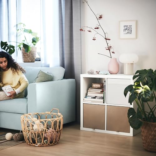 Rangement Kallax blanc laqué 77 x 77 cm pour optimiser les petits espaces - 3