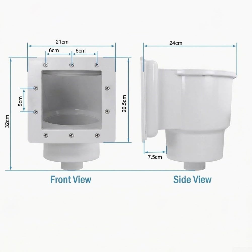 Kit Skimmer Piscina con Cestello e Kit Skimmer Piscina con Cestello | Compatibile per hayward SP-1091, ABS per robusto, resistenza UV, crepe, lunga durata