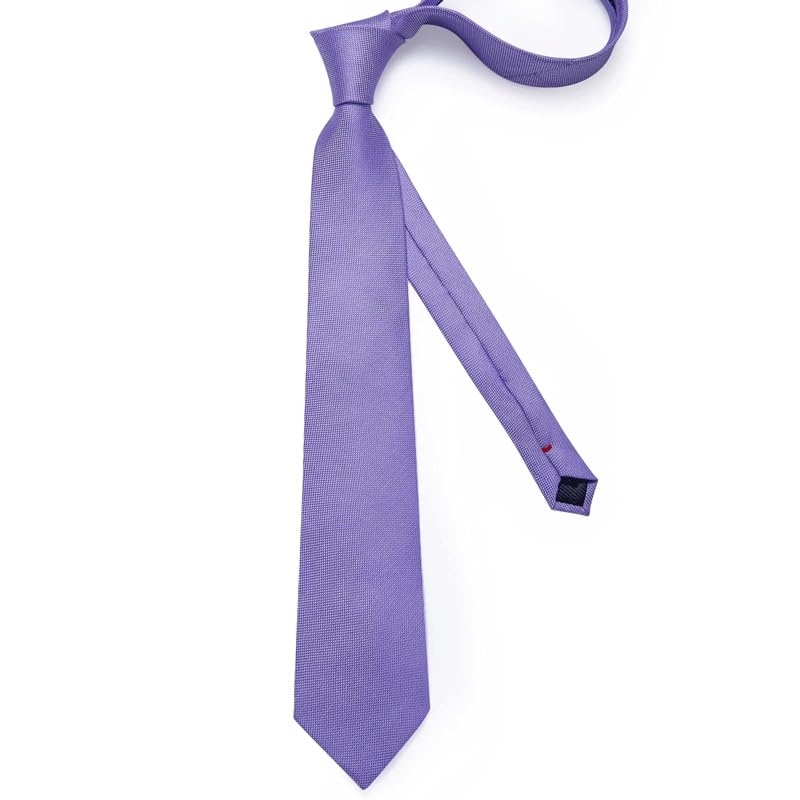 Corbata de seda sólida para hombre 8cm formal miniatura 6