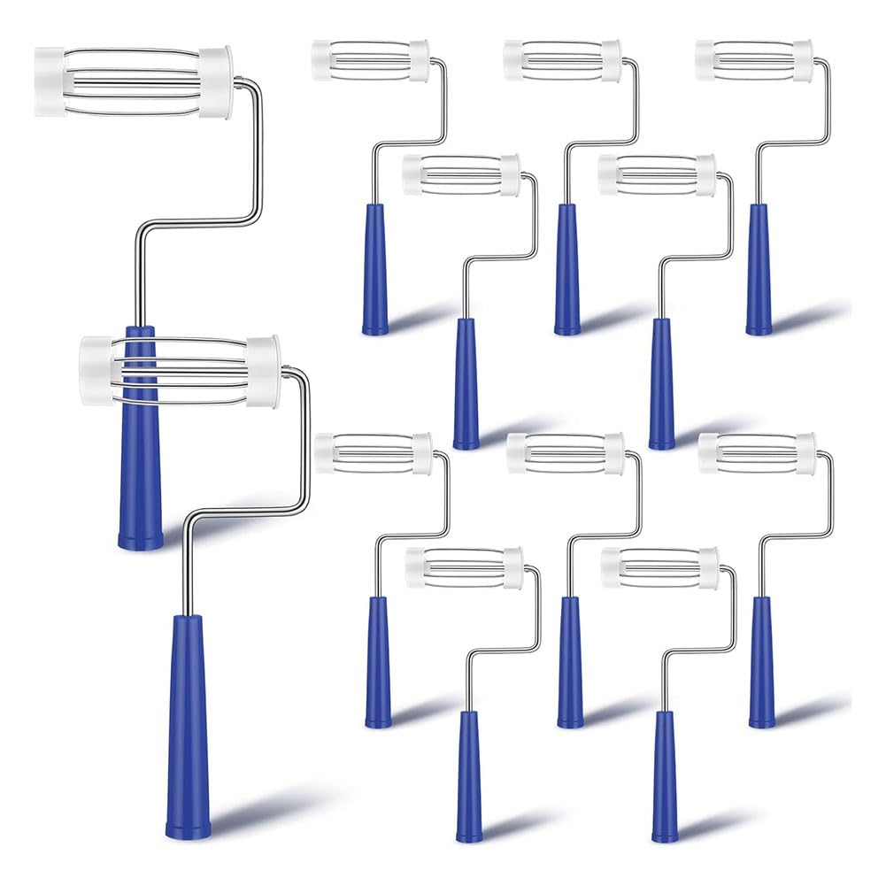 Littimoon 12pcs Paint Roller Frame for Home Wall Ceiling Small Area Edges and Corners, Blue