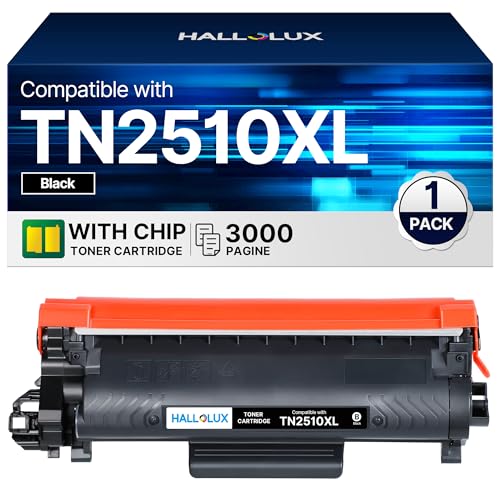HALLOLUX Cartouche de Toner TN-2510XL TN2510XL Compatible pour Brother TN-2510XL TN2510XL TN2510 TN...