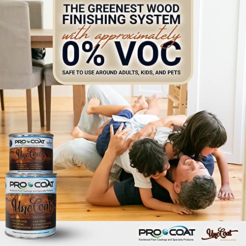 Unocoat Hardwax Uroil With Activator - Made In Usa, Advanced Wood Grain Treatment For Indoor Applications, Urethane-Modified Hard Wax Oil, For Any Wood Species-1 Pint (16Oz / 473Ml) - Dark Walnut #TOP3
