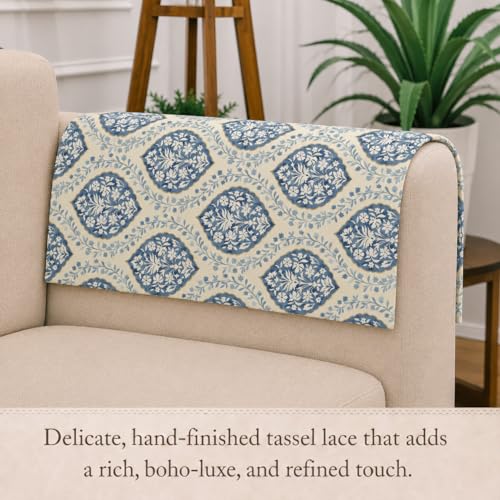 Image of STITCHNEST 'Eden Weaves Collection Series' Sofa Armrest Cover | Elegant Woven Fabric, Washable & Durable for Modern Living (18 x 22 Inches)