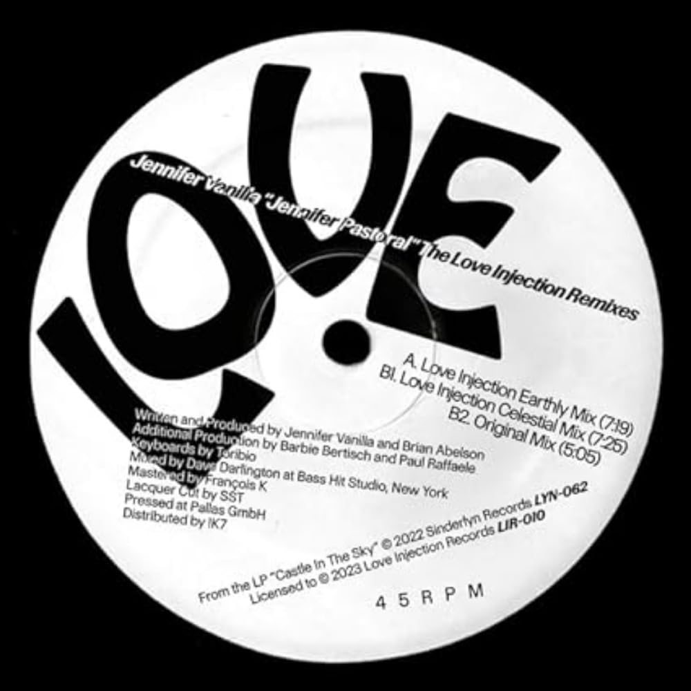 JENNIFER PASTORAL (LOVE INJECTION REMIXES) [VINYL]