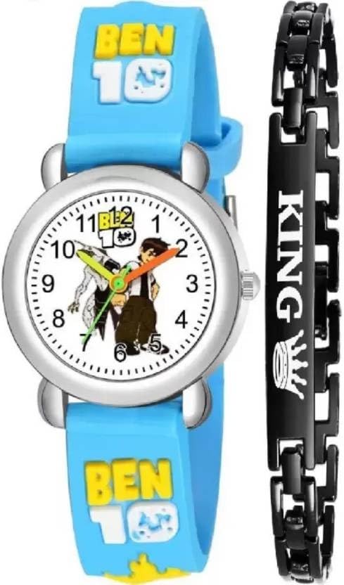 QALIBA Latest & Attractive Combo Watch for Boys & Girls Analog with Blue Colour Ben 10 Straps (B0CHYC735N) Amazon Price History, Amazon Price Tracker