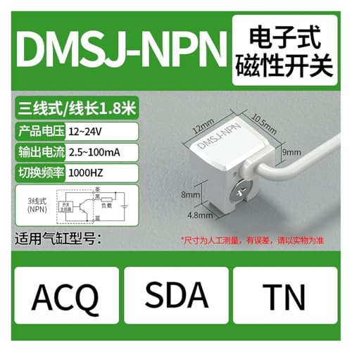 Sensor CS1-F interruptor magnético de dos hilos para cilindro neumático 2