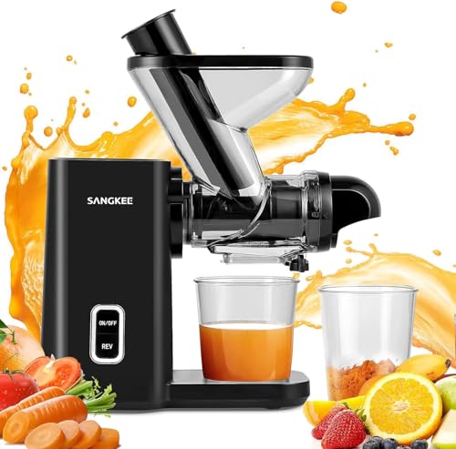 Opiniones de Extractor Koblenz que Puedes Comprar On-line. 46 SANGKEE Extractor de Jugos, Exprimidora de jugos de masticación lenta,Exprimidor de prensado en frío para verduras y frutas, zanahorias, cítricos y apio, función de reversa,...