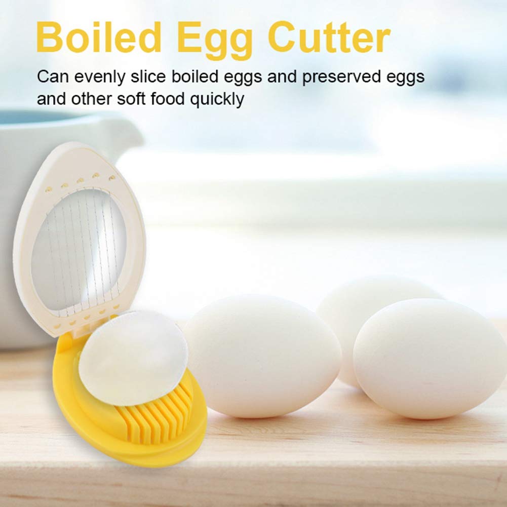 Plastic Egg Cutter, Boiled Eggs Preserved Egg Chopper Soft Food Slicing Cutter Home Restaurant Kitchen Tool Egg Splitter Tool