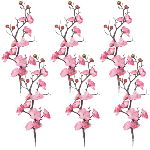 Abaodam 6pcs adornos de decoración de pasteles flores postre topper pastel japonés tallo de flor falso simulación de ramos de flores suministros de cumpleaños vasos de papel de novia plástico