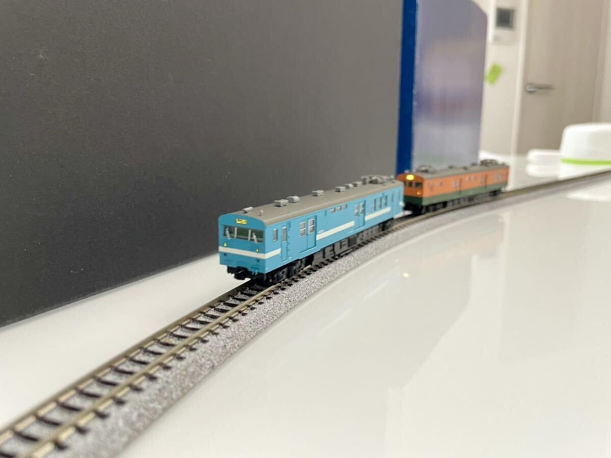 【A3284】クモユニ147 (飯田線色) N) A3284 国鉄クモユニ147形直流郵便荷物電車 飯田線色