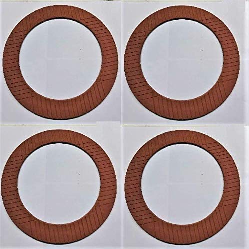(4-Pack) Clutch Friction Plate, Compatible With Bobcat Melroe. 6649871/179706-327-Bc1 Disc/Disk/Bob-Cat Lining #TOP4