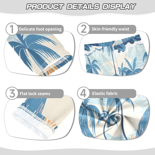 Toddler Girls Leggings Printed Yoga Pants Leggings Trees Mountain Ocean Sea for Kids3