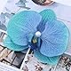 Xduargs Boho Große Blume Haarspangen Vintage Orchidee Blume Haarspange Hochzeiten Blume Haarspangen Barrette Hawaiianische Große Blume Blumen Haar Pins Schmetterling Orchidee Haar Pin Clips(grün)