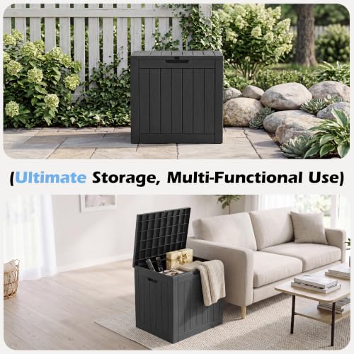 Image of Outdoor Storage Box Waterproof, 35 Gallon Deck Box for Patio Storage