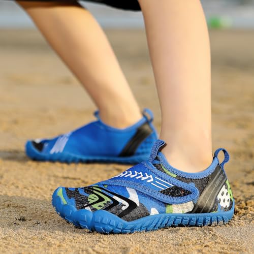 Image of UBFEN Kids Water Shoes for Boys Girls Quick-Dry Swim Aqua Socks | Lightweight, Barefoot-style, Perfect for Water parks, Beach, Pool, Kayak, Creek Hiking, Camping, Toddler, Little Kid, Big Kid