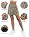 LouKeith Womens Tennis Skirt High Waist Golf Skorts Zipper Pockets Tummy Control Casual Workout Athletic Mini Skirt with Shorts Leopard M