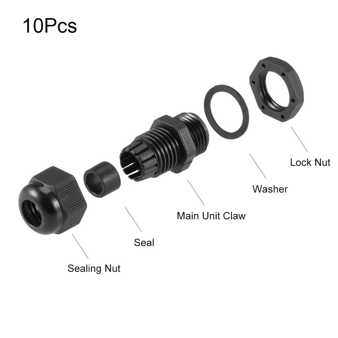 TA-VIGOR 10Pcs M16 x 1.5 Cable Gland - Image 3