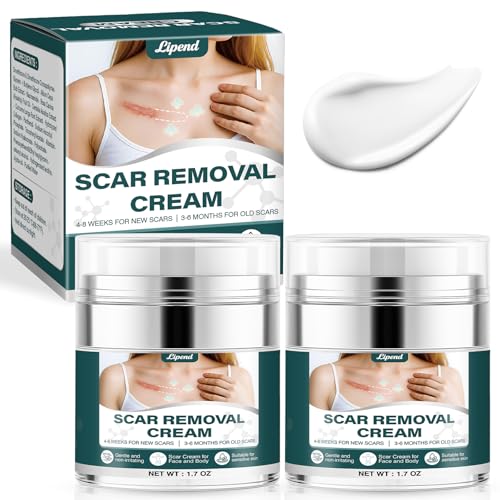 Scar Cream Gel Silicone Removal for Surgical Scars Burn Old Scars Acne Face Stretch Marks Hypertrophic Keloid wait Silicone Gel For Scars Topical Remover 2Pack 1.7 Oz