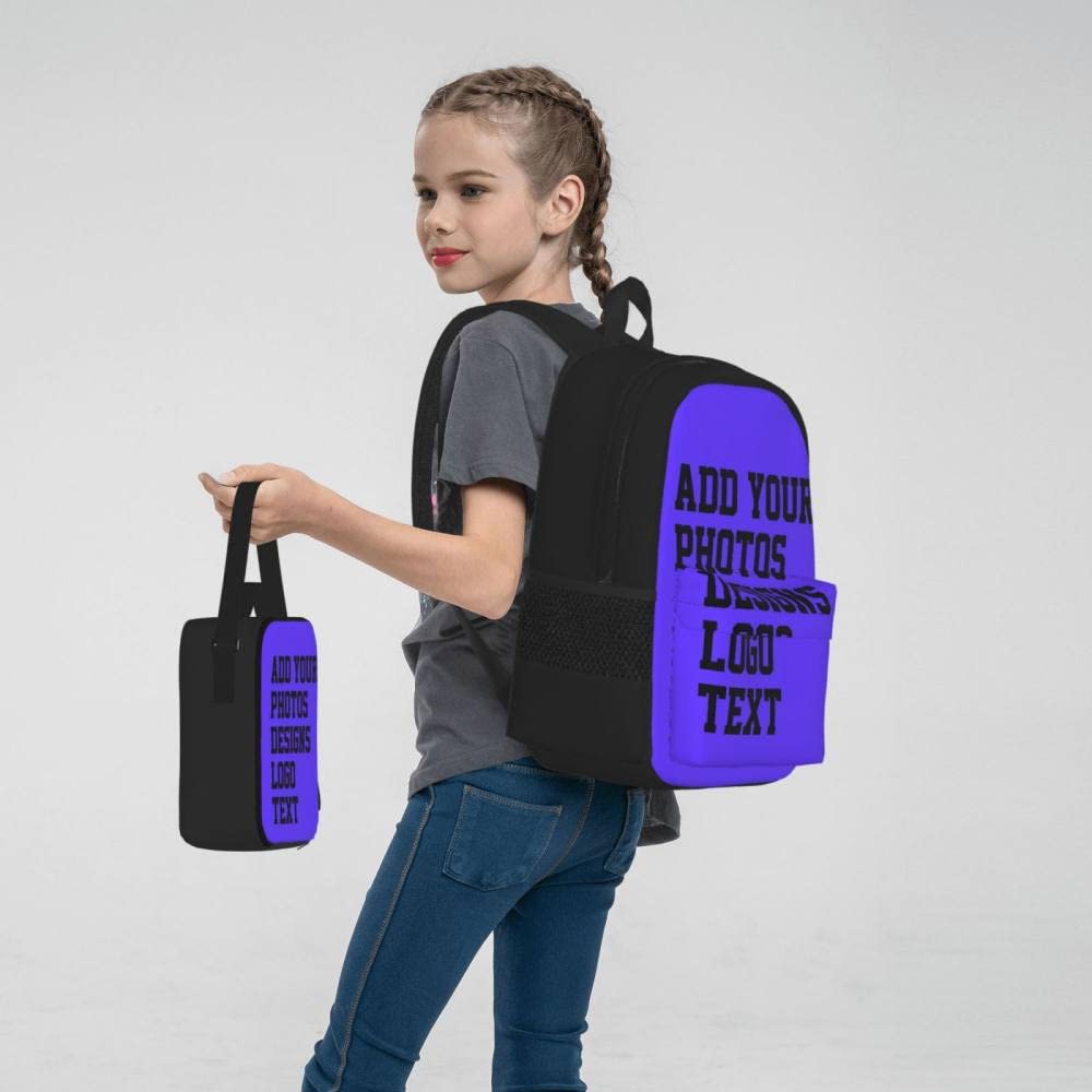 Mochilas con fotos personalizadas para adolescentes, niños y adultos, mochila personalizada para niños con texto de nombre, mochila informal personalizada para mujeres, hombres, niños, niñas, pa
