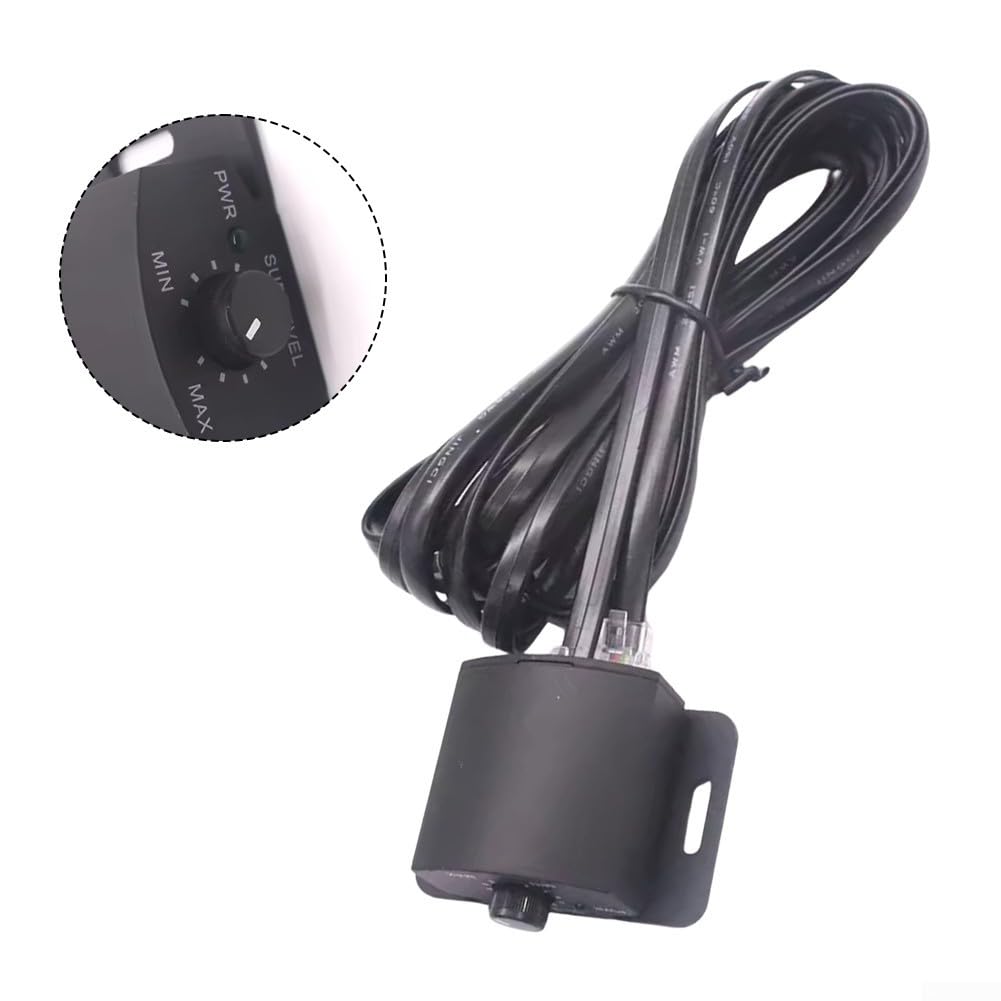Jonikuper Car Audio Volume Remote Controller for Bass and Subwoofer Adjustment, Black PVC Bass Knob for In-Car Sound System Customization — view 4