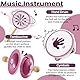 BUYGER Percussion Instrumente für Kinder, Baby Montessori Musikspielzeug aus Holz, Musikinstrumente mit Tamburin, Becken, Holzspielzeug Geschenke für Kinder ab 1 Jahre