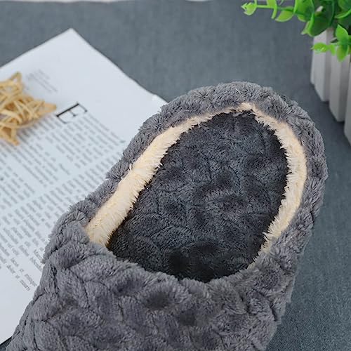Slippers For Women Fuzzy,Womens Soft Plush Memory Foam Scuff Slipper Warm Winter Fluffy Bedroom Slippers Ladies Faux Fur Slip On House Shoes3
