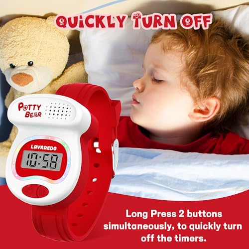 NN BEN NEVIS Potty Training Watch, Potty Timer Toilet Shape and LED Colorful Lights, Toddler Toilet Training Aid, Remind Toddler to Go to The Toilet, Best Gift for Toddlers3