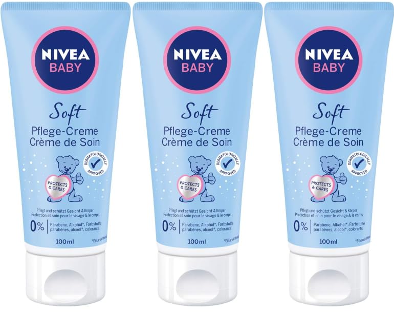 Nivea Baby Soft Care Cream Pack of 3 x 100 ml
