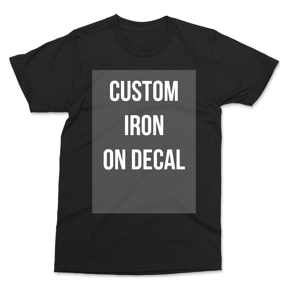 DIY Iron on Vinyl Transfers - Gold - 15x15cm (2-3 Lines) - Iron on Name - Iron on Letters - Custom Text Personalised Iron on Transfer - Iron on Decal