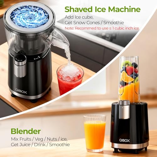 QIBOX Snow Cone Machine & Smoothie Blender 2 in 1 - image 3