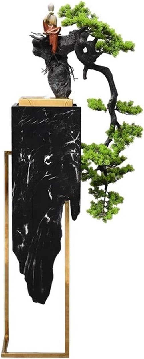 Outdoor Garden Water Fountain for Indoor and Outdoor Use - 62.2 Inches, Modern, Floor-Standing Interior Decoration for the Courtyard - Suitable for Deck, Patio, Porch, Living Room and