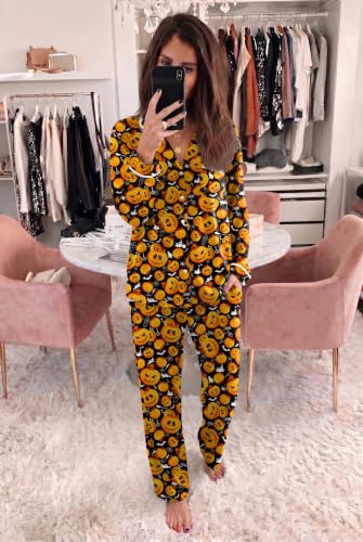 Ekouaer Womens Pajama Sets Long Sleeve Button Down 2 Piece Lounge Set - image 5