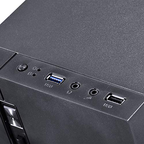 GABINETE GAMER VX GAMING AUSTRALIS PRETO FRONTAL COM FITA LED RGB